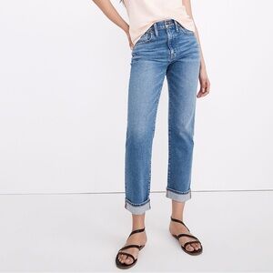 Madewell Roadtripper Slim Boy Jean Womens 31 Stretch Flex Medium Wash 36x28